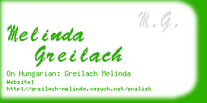 melinda greilach business card